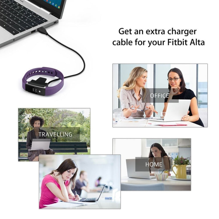 For Fitbit Alta Watch USB Charger Clip Cable with Reset Button, Length: 30cm by bashfashion