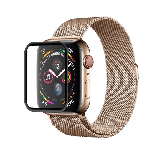 2 PCS ENKAY Hat-Prince 3D Full Screen PET + 3D Full Screen Electroplating PET Curved Heat Bending HD Screen Protector For Apple Watch Series 6 / 5 / 4 / Watch SE 44mm by ENKAY