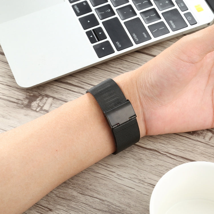 Stainless Steel Watch Band for Apple Watch Series 3 & 2 & 1 38mm(Black) by bashfashion