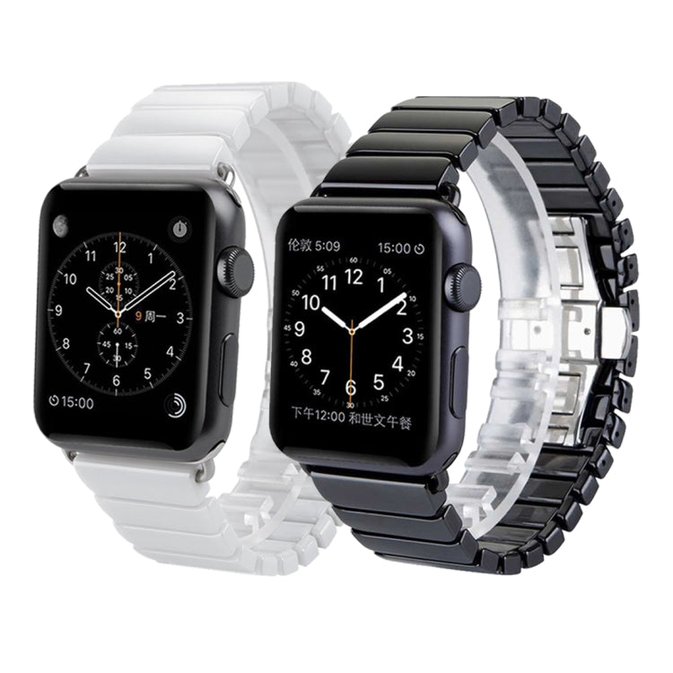 For Apple Watch Series 3 & 2 & 1 38mm Delicate Ceramics Wrist Watch Band(White) by bashfashion