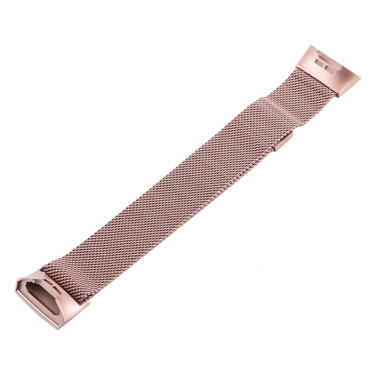 Metal Watch Band for Fitbit Charge 3(Rose Gold) by bashfashion