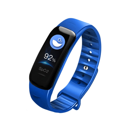 C1S 0.96 inches IPS Color Screen Smart Bracelet IP67 Waterproof, Support Call Reminder /Heart Rate Monitoring /Blood Pressure Monitoring /Sleep Monitoring /Sedentary Reminder / Remote Control (Blue) by bashfashion