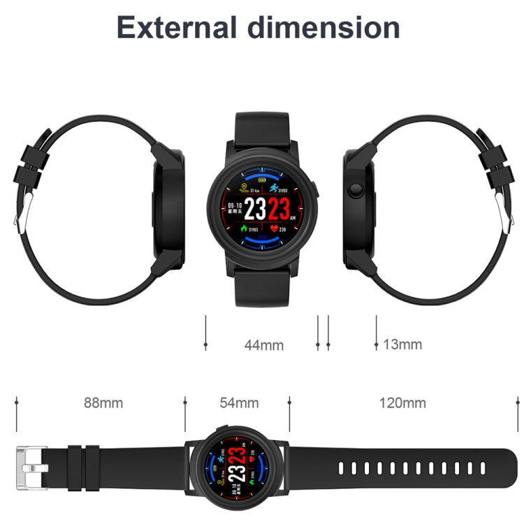 DK02 1.3 inches IPS Color Screen Smart Bracelet IP67 Waterproof, Support Call Reminder /Heart Rate Monitoring /Sleep Monitoring / Sedentary Reminder(White) by bashfashion