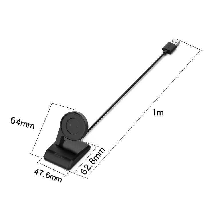 For Amazfit A1918 Portable Smart Watch Cradle Plastic Vertical Seat Charger USB Charging Cable, Lenght: 1m by bashfashion