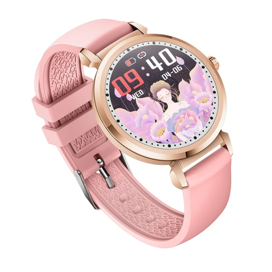 KC06 Women Menstrual Period Smart Watch Bracelet, Blood Pressure / Heart Rate Monitoring, Silicone Strap(Gold) by bashfashion