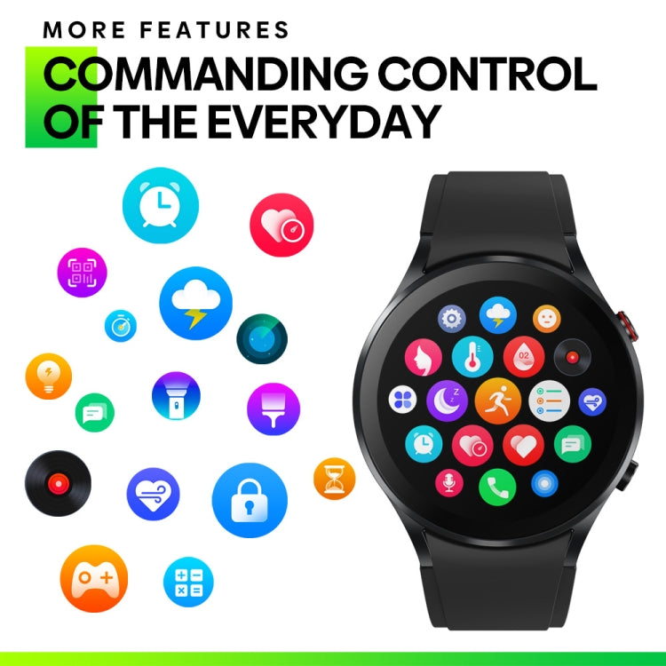 Zeblaze GTR 3 1.32 inch Smart Watch, Support Voice Calling / Heart Rate / Blood Oxygen / On-Wrist Skin Temperature / Sport Modes (Silver) by Zeblaze