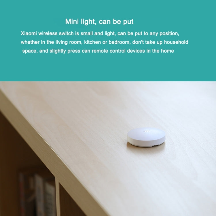 Original Xiaomi Mijia Intelligent Mini Wireless Switch for Xiaomi Smart Home Suite Devices,,with the Xiaomi Multifunctional Gateway Use (CA1001) by Xiaomi