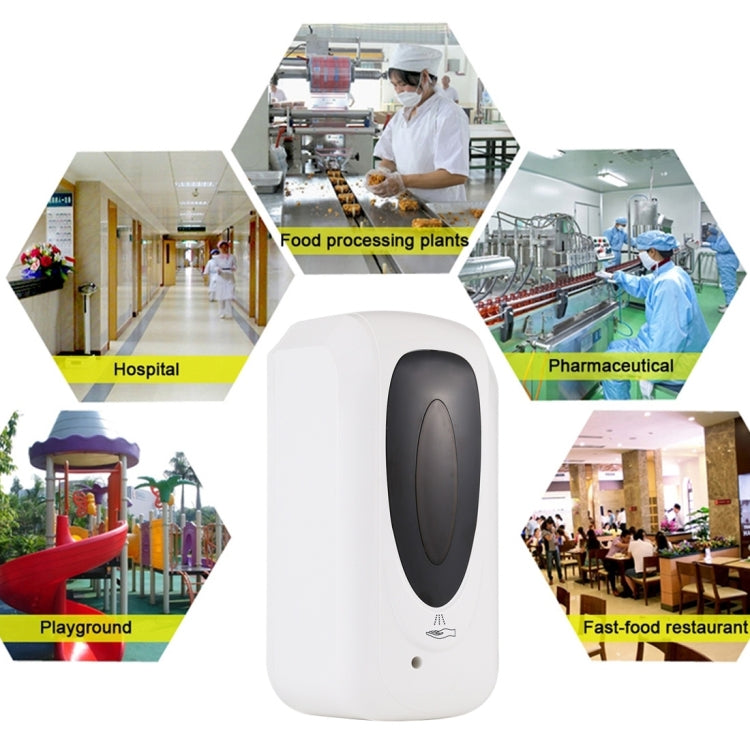 F1303 1000ML Touchless Automatic Infrared Sensor Spray Sterilization Dispenser(White) by bashfashion