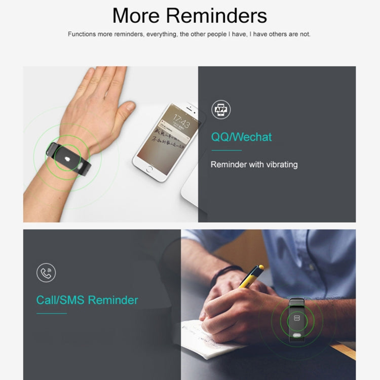 TLW T6 Fitness Tracker 0.96 inch OLED Display Wristband Smart Bracelet, Support Sports Mode / ECG / Heart Rate Monitor / Blood Pressure / Sleep Monitor (Blue) by bashfashion