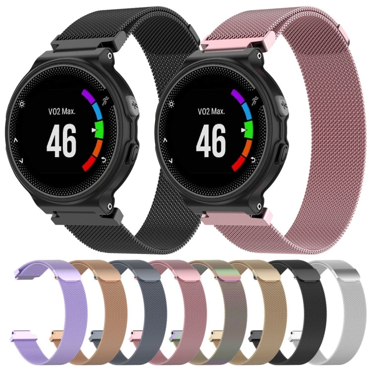 Milanese Watch Band for Garmin Forerunner 235 22cm(Pink) by bashfashion