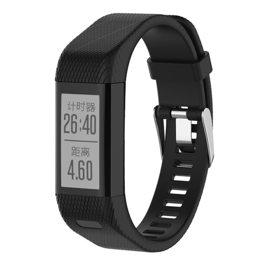 Smart Watch Silicone Watch Band for Garmin Vivosmart HR+(Black) by bashfashion