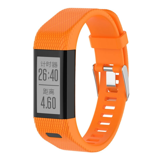Smart Watch Silicone Watch Band for Garmin Vivosmart HR+(Orange) by bashfashion