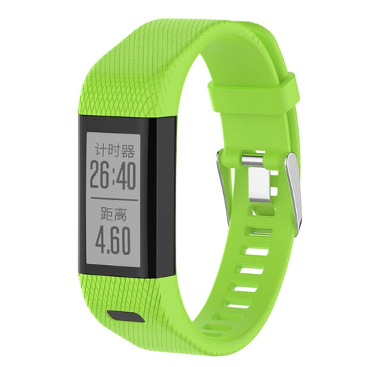 Smart Watch Silicone Watch Band for Garmin Vivosmart HR+(Green) by bashfashion