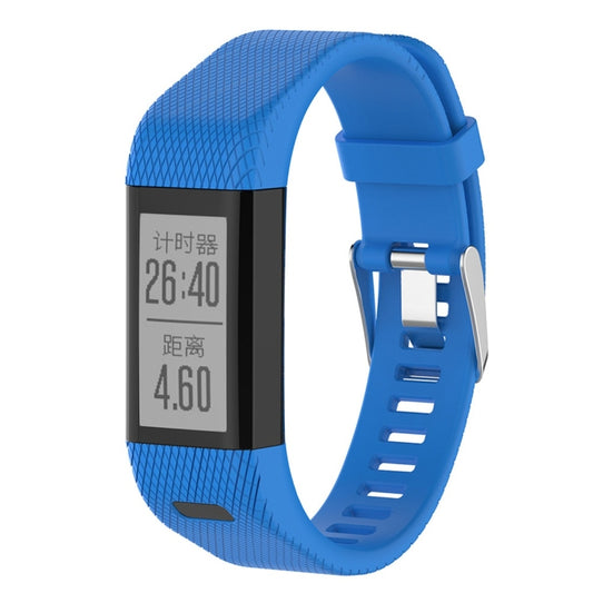 Smart Watch Silicone Watch Band for Garmin Vivosmart HR+(Blue) by bashfashion