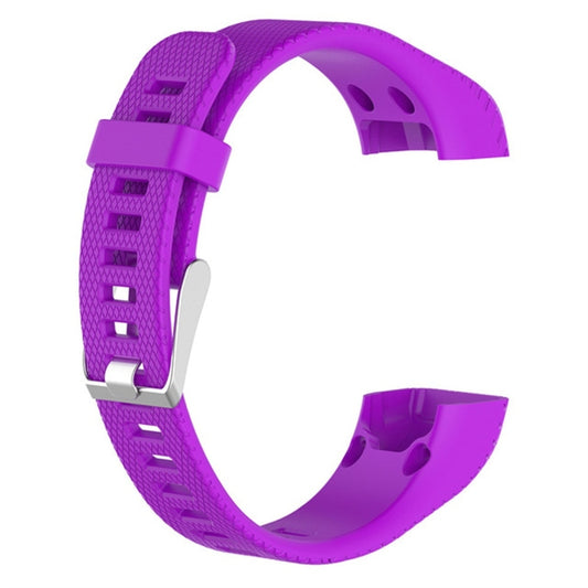 Smart Watch Silicone Watch Band for Garmin Vivosmart HR+(Purple) by bashfashion