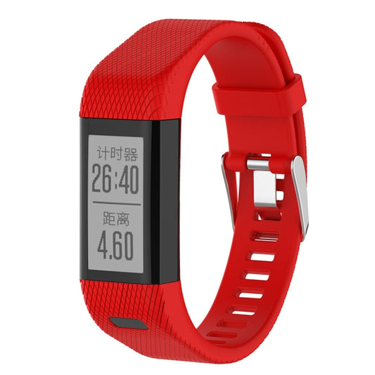Smart Watch Silicone Watch Band for Garmin Vivosmart HR+(Red) by bashfashion