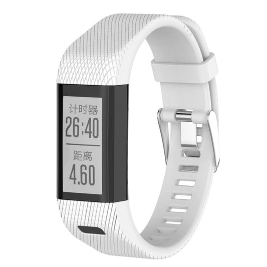 Smart Watch Silicone Watch Band for Garmin Vivosmart HR+(White) by bashfashion