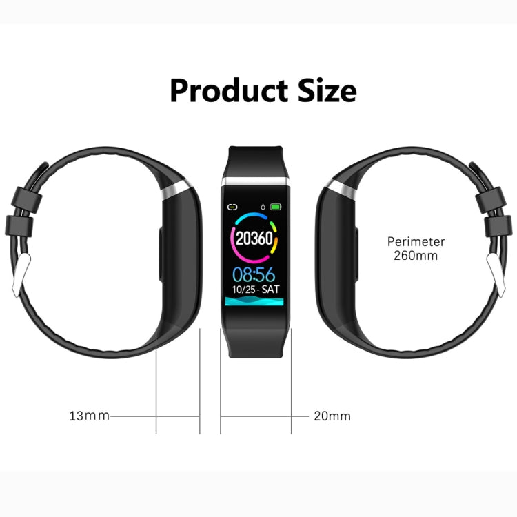 C919 1.14 inch IPX67 Waterproof Smartwatch, Support Call Reminder/ Heart Rate Monitoring /Blood Pressure Monitoring/ Sleep Monitoring (Black) by bashfashion