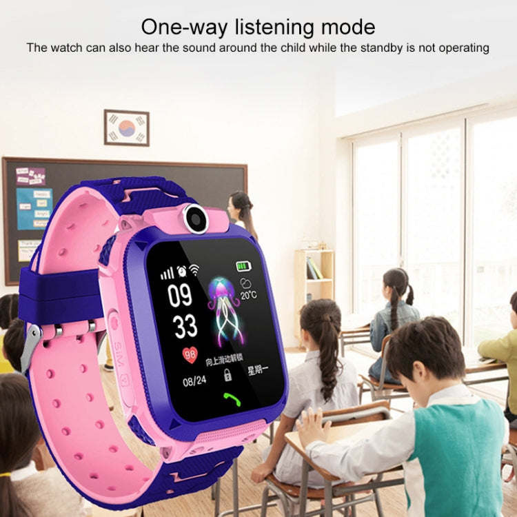 Q120 1.44 inch Color Screen Smartwatch for Children IP67 Waterproof, Support LBS Positioning / Two-way Dialing / One-key First-aid / Voice Monitoring / Setracker APP(Blue) by bashfashion
