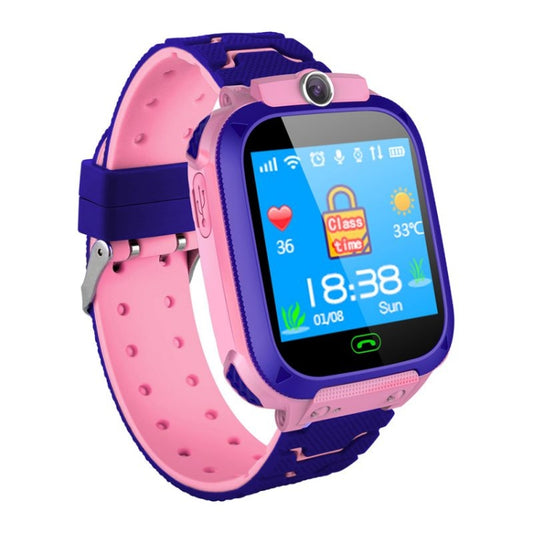 Q12 1.44 inch Color Screen Smartwatch for Children, Not Waterproof, Support LBS Positioning / Two-way Dialing / SOS / Voice Monitoring / Setracker APP (Pink) by bashfashion