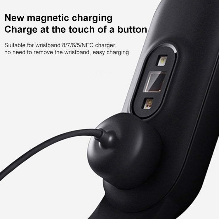 For Xiaomi Mi Band 5 / 6 / 7 USB Port Magnetic Attraction Charging Cable by bashfashion