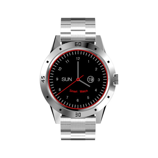 N6 Smart Watch 1.3 inch TFT Screen MTK2502C Bluetooth4.0, Stainless Steel Watch Band, Support Heart Rate Monitor & Pedometer & Sleep Monitor & Sedentary Reminder(Silver) by bashfashion