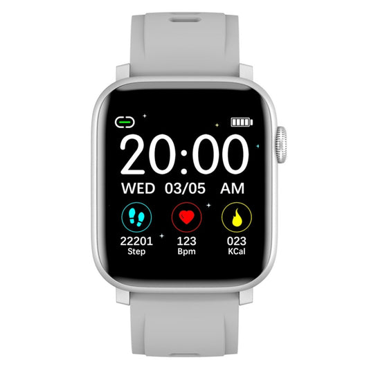 SE02 Bluetooth Smart Sports Watch, Support Heart Rate / Blood Pressure / Blood Oxygen Monitoring & Sleep Monitoring & Sedentary Reminder (Silver) by bashfashion