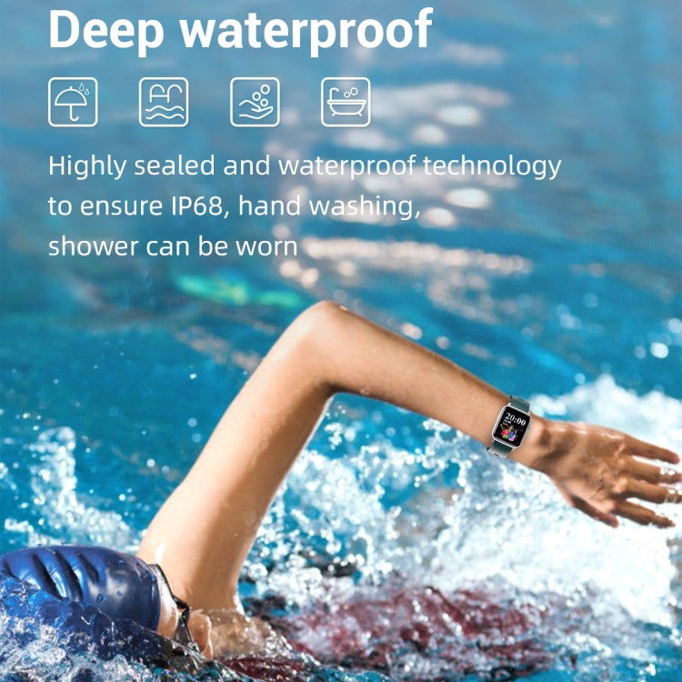 SE02 Bluetooth Smart Sports Watch, Support Heart Rate / Blood Pressure / Blood Oxygen Monitoring & Sleep Monitoring & Sedentary Reminder (Black) by bashfashion