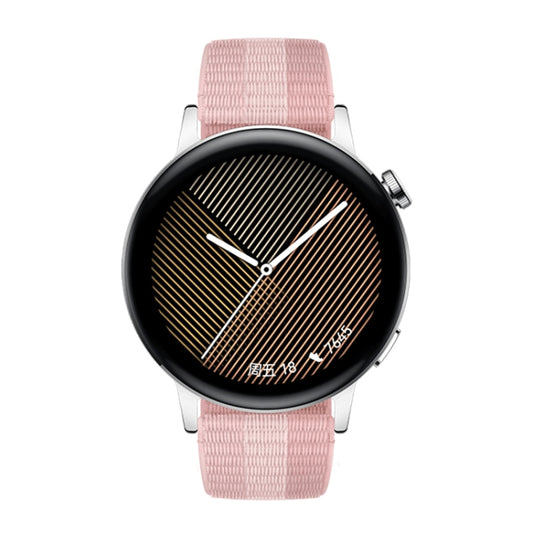 HUAWEI WATCH GT 3 Smart Watch 42mm Braided Wristband, 1.32 inch AMOLED Screen, Support Heart Rate Monitoring / GPS / 7-days Battery Life / NFC(Pink) by Huawei