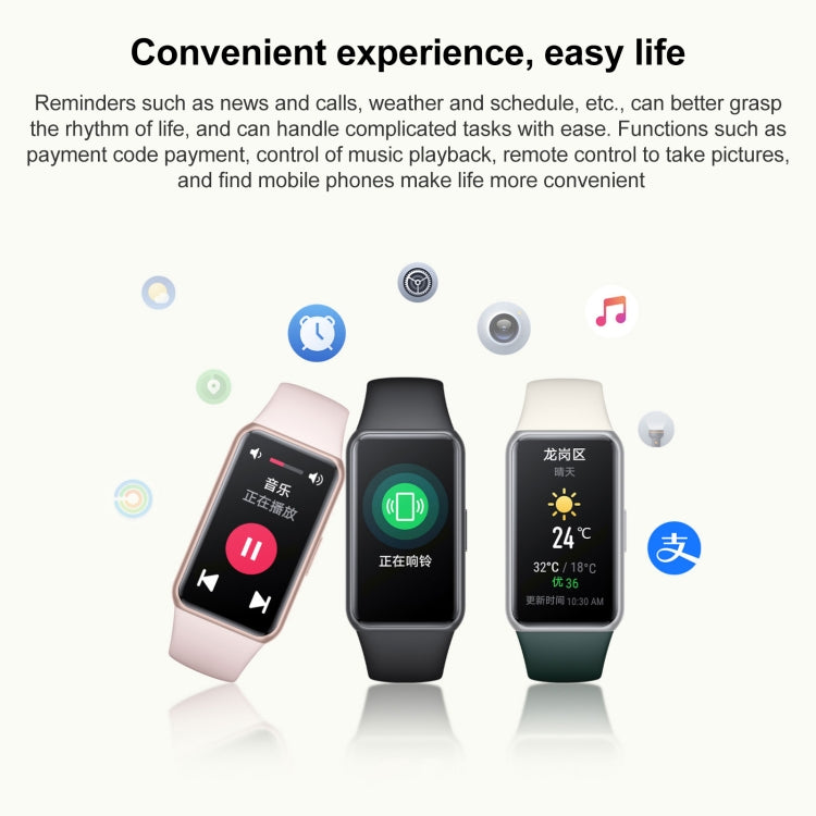 Honor Band 7, 1.47 inch AMOLED Screen, Support Heart Rate / Blood Oxygen / Sleep Monitoring(Pink) by Huawei