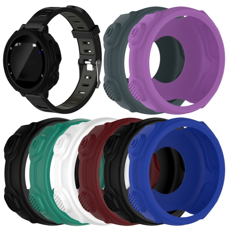 Solid Color Silicone Watch Protective Case for Garmin F235 / F750(Purple) by ENKAY