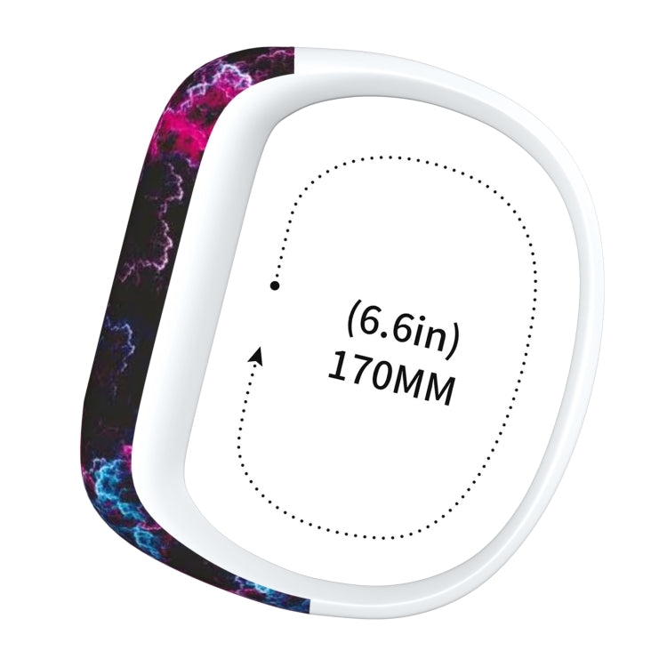 Nebula Pattern Silicone Sport Watch Band for Garmin Vivofit JR, Size: Large(Purple) by bashfashion