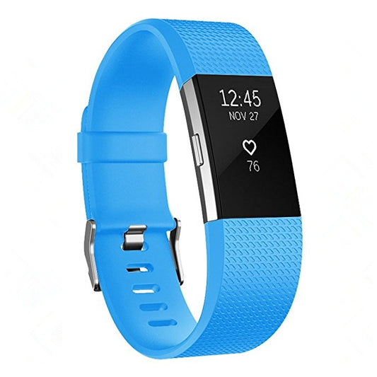 Square Pattern Adjustable Sport Watch Band for FITBIT Charge 2, Size: S, 10.5x8.5cm(Sky Blue) by bashfashion