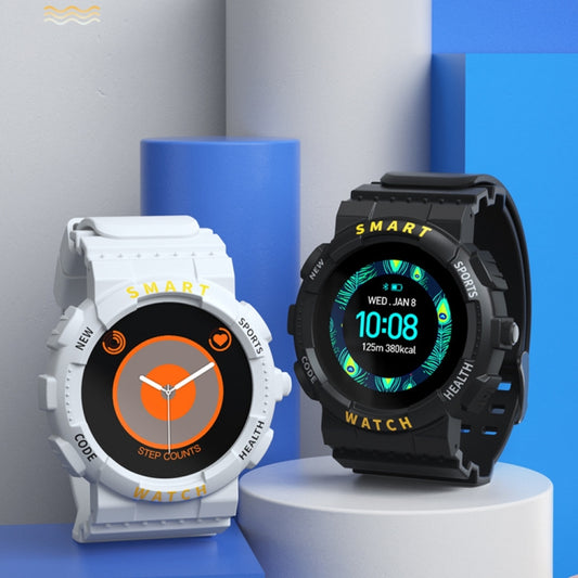 Z19 1.54 inch Color Roud Screen Sport Smart Watch, Support Pedometer Heart Rate Sleep Monitoring(White) by bashfashion