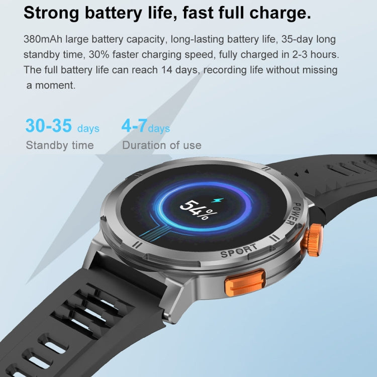 M52 1.43 inch Screen IP68 Waterproof Smart Watch, Support Bluetooth Call / Heart Rate (Blue) by bashfashion