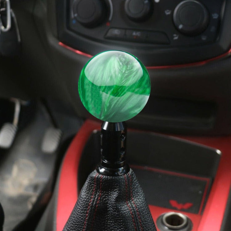 Car Modified Marble Star Gear Head Shifter Cover with Adapter (Green) by bashfashion