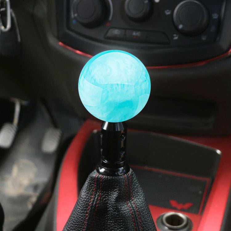 Car Modified Marble Star Gear Head Shifter Cover with Adapter (Light Blue) by bashfashion