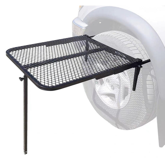 Car Outdoor Camping Tire Folding Portable Metal Dining Table by bashfashion