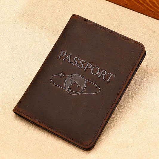 TP-8296 Multi-functional RFID Leather Travel Passport Holder(Coffee) by bashfashion