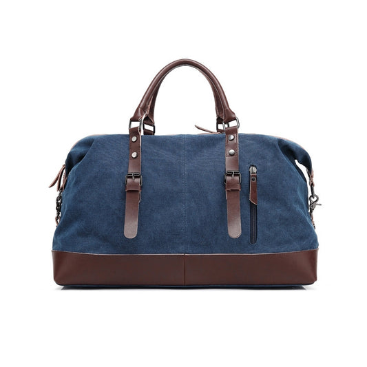 AUGUR 2012 Portable Casual Canvas Travel Handbag Baggage Shoulder Crossby Bag (Dark Blue) by AUGUR