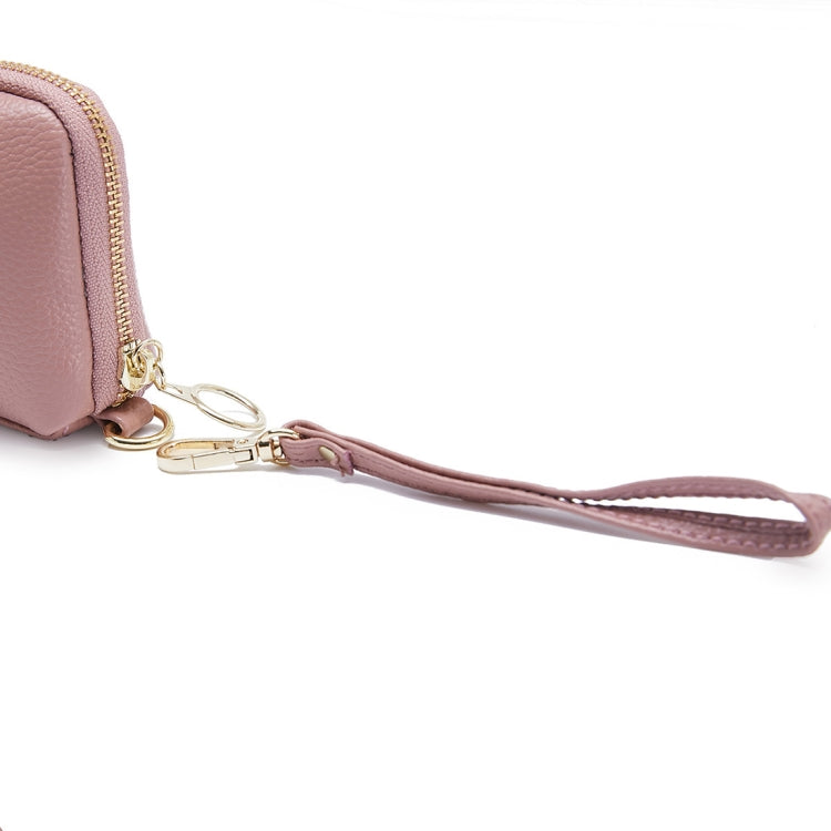 2-Folding Square Genuine Leather Handbag(Pink) by bashfashion