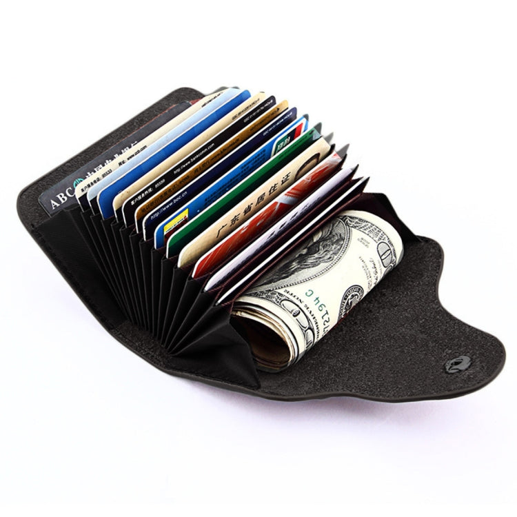 KB39 Simple Fashion Genuine leather Organ Card Bag Candy Color Card Package(Black) by bashfashion