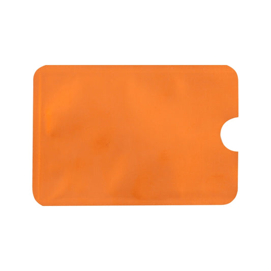 100pcs Aluminum Foil RFID Blocking Credit Card ID Bank Card Case Card Holder Cover, Size: 9 x 6.3cm (Orange) by bashfashion