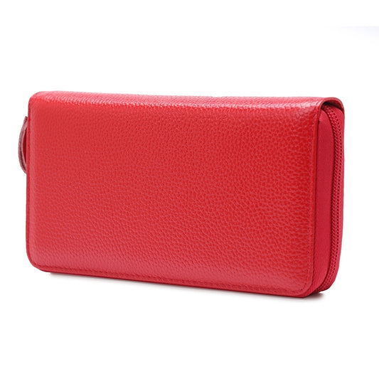 902 Antimagnetic RFID Litchi Texture Women Large Capacity Hand Wallet Purse Phone Bag with Card Slots(Watermelon Red) by bashfashion