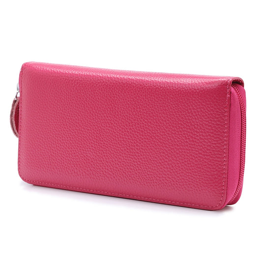 902 Antimagnetic RFID Litchi Texture Women Large Capacity Hand Wallet Purse Phone Bag with Card Slots(Rose Red) by bashfashion