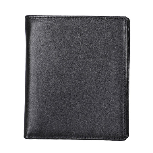 8235 Antimagnetic RFID Multi-function Crazy Horse Texture Leather Wallet Passport Bag(Black) by bashfashion