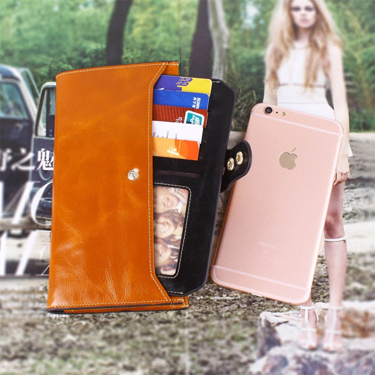 8239 Antimagnetic RFID Multi-function Leather Lady Wallet Large-capacity Purse with Detachable Card Holder(Blue) by bashfashion