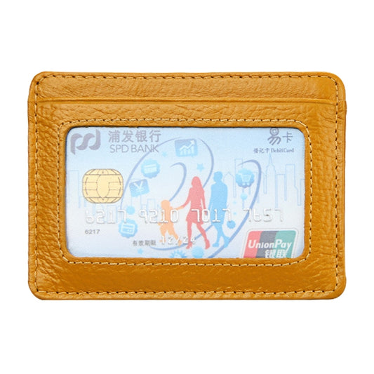KB37 Antimagnetic RFID Litchi Texture Leather Card Holder Wallet Billfold for Men and Women (Yellow) by bashfashion