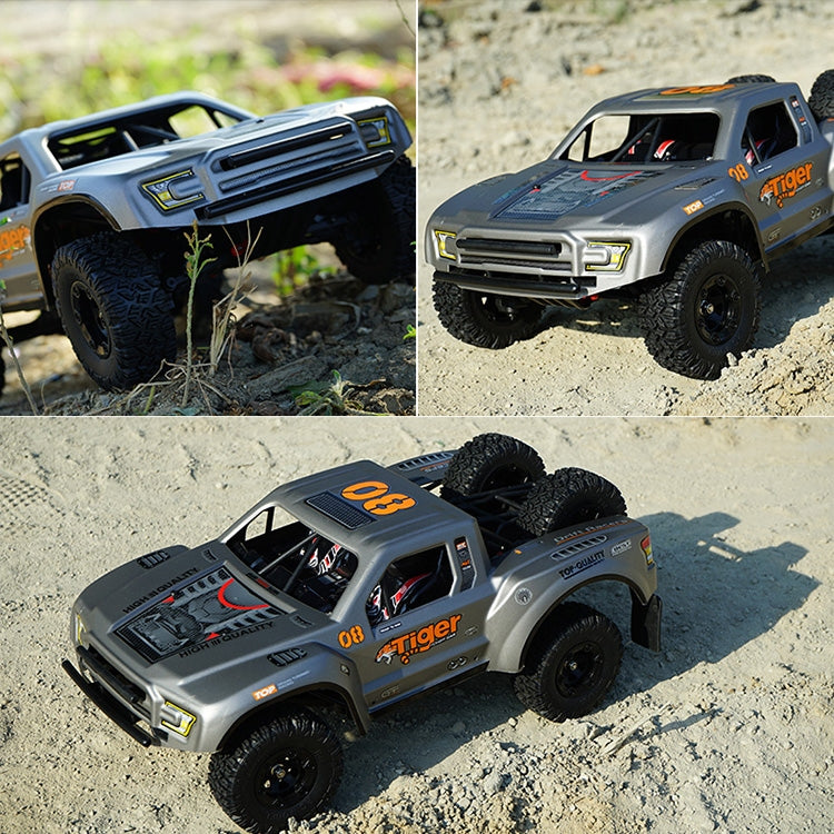 FY-08 Brushless Version 2.4G Remote Control Off-road Vehicle 1:12 Four-wheel Drive Short Truck High-speed Remote Control Car, EU Plug (Grey) by bashfashion