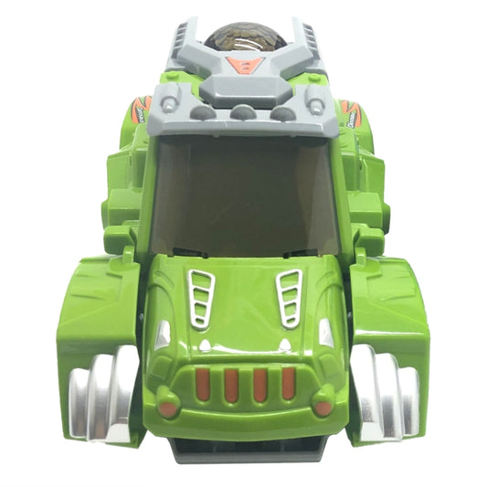 HG-882 Electric Dinosaur Deformation Car Toy Universal Light Music Toy (Green) by bashfashion